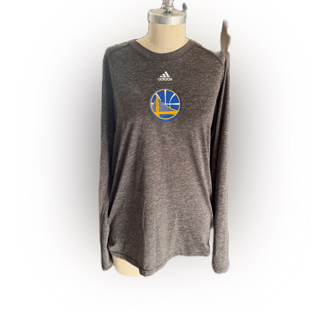 Adidas Men’s Ultimate Tee NBA Golden State Warriors Long Sleeve Shirt. Medium